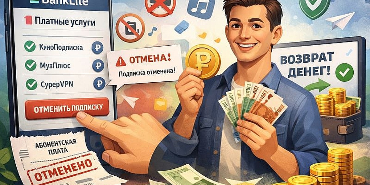 BankLite — отписаться от платных услуг и вернуть деньги