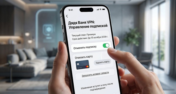 Как отключить подписку Дядя Ваня VPN: пошаговая инструкция, отвязка карты и возврат средств