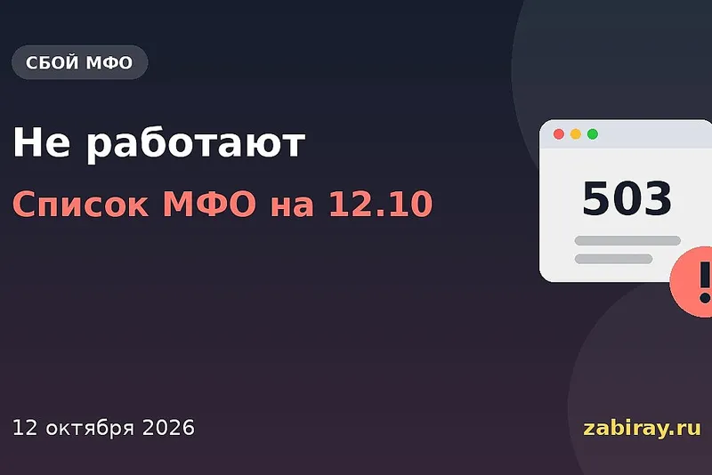 Какие МФО не работают 12 октября: список и как платить по займам