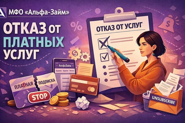 Альфа-Займ: как отписаться от платных услуг и вернуть деньги